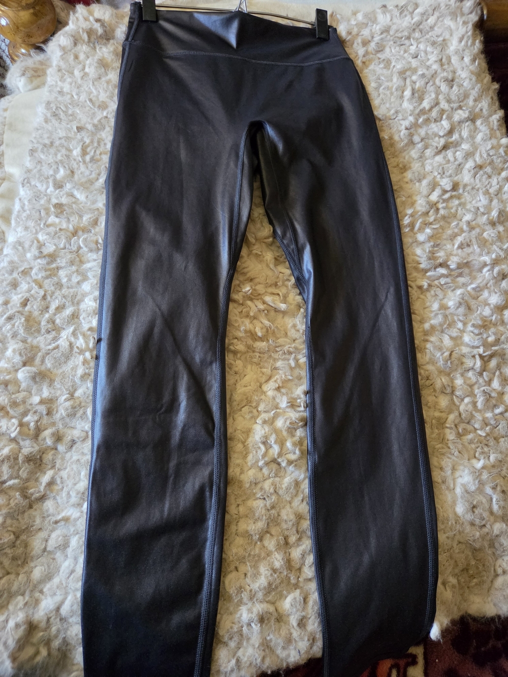 Fabletics Black Faux Leather Leggings